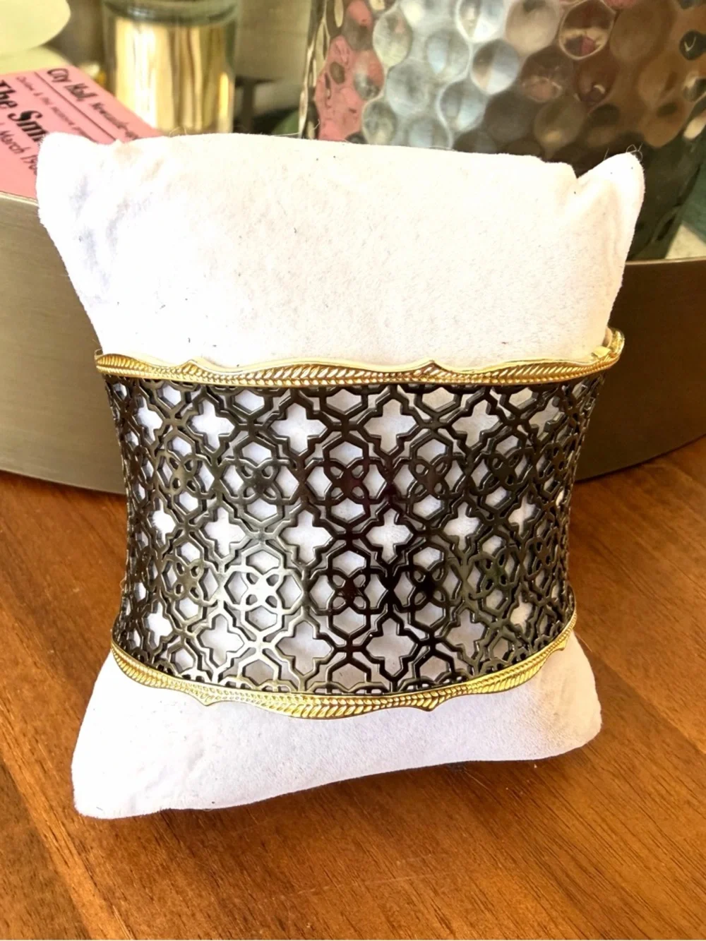 Kendra Scott Candice Gold and Bronze Filigree Cuff Bracelet